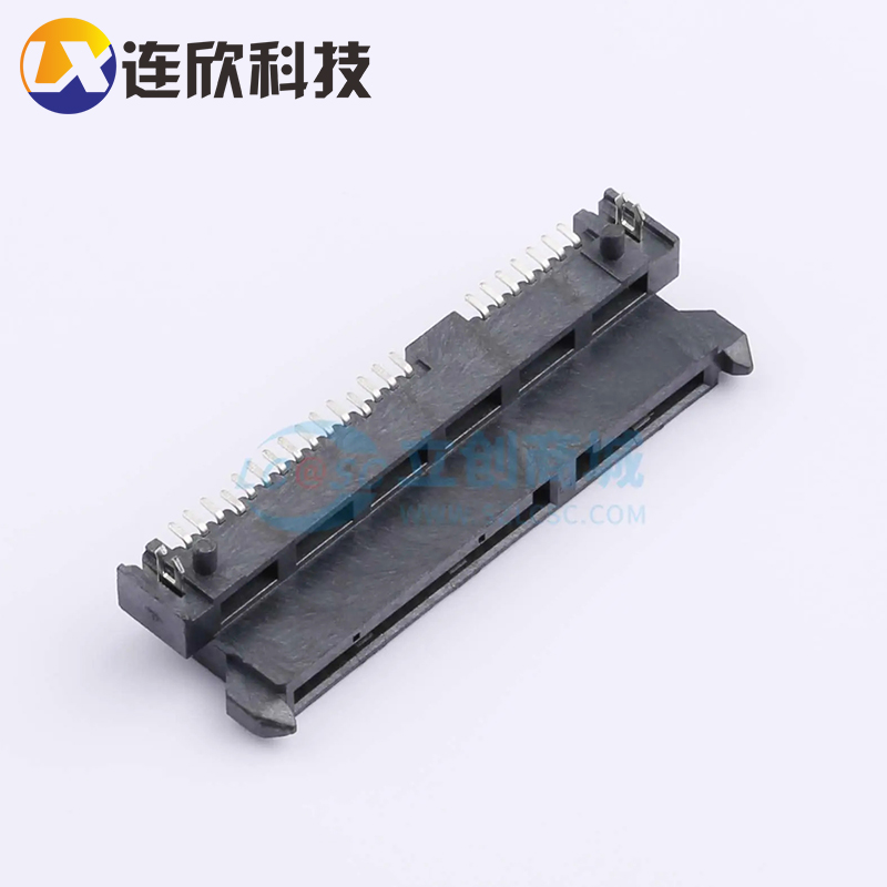 SATA 7+15P 6.74H卧贴缩针 XUTS-22674-0127