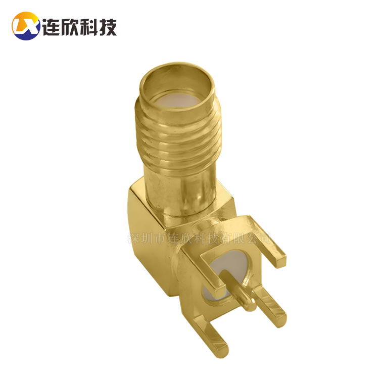 射频座 RF 天线头 90度卧插式L14.6MM SMA-KWE