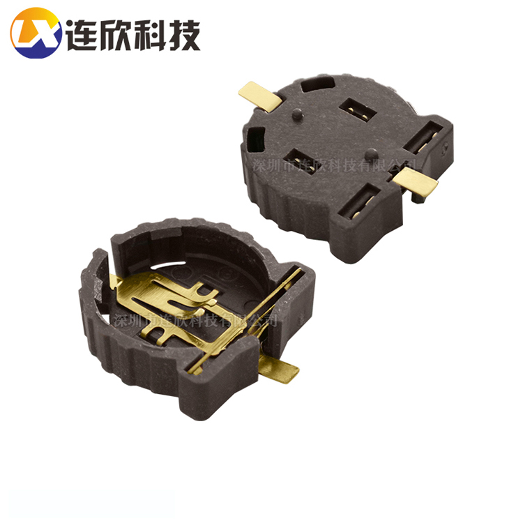 电池座CR1220贴片式镀金   XDCR-1220-006