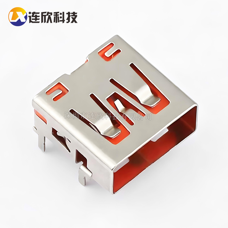 USB 四脚插板大电流橙色  XDBF-0050-01