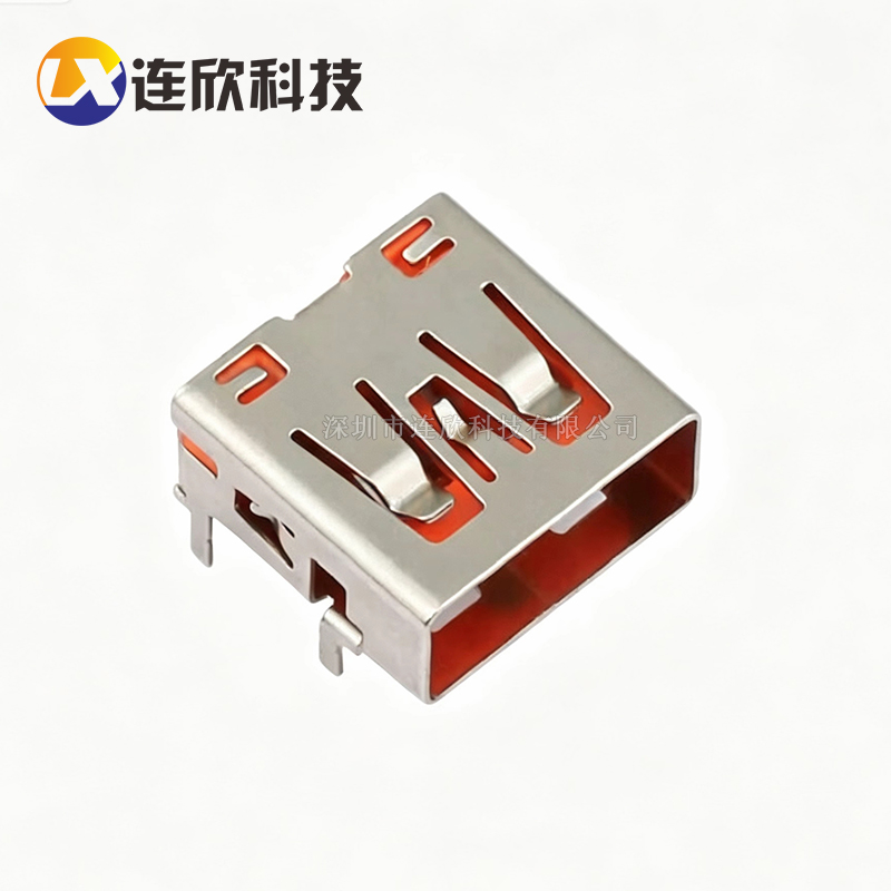 USB 四脚插板大电流橙色  XDBF-0050-01