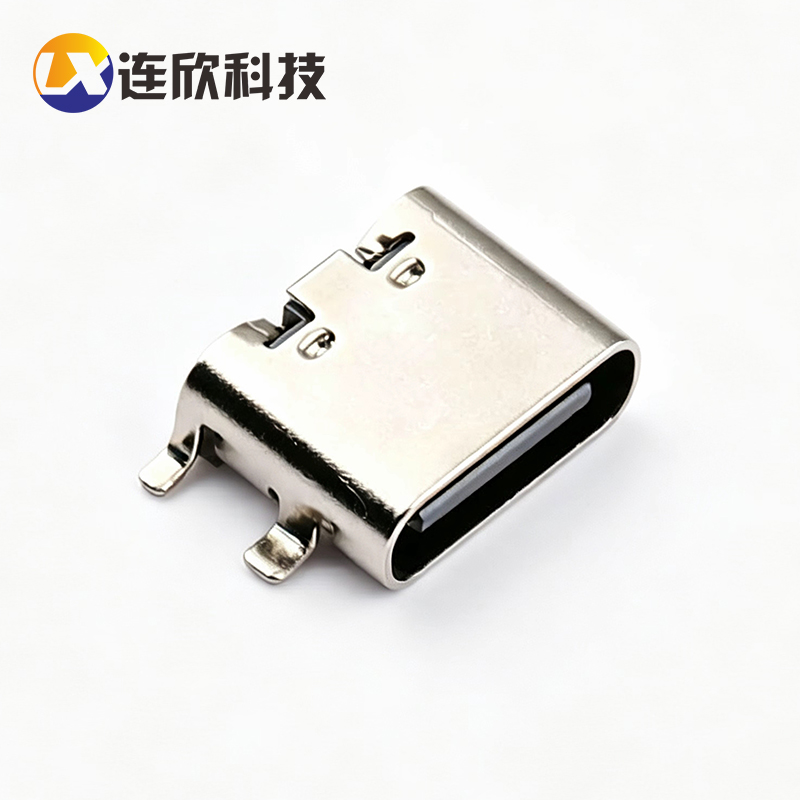 TYPE-C-6PIN 母座全贴  XUBF-0331-0628