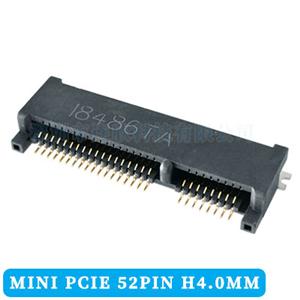NIMI PCI-E 连接器52PIN塑高4.0H PCIE4G通讯模块座子