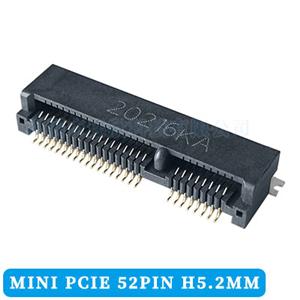 MINI PCI-E 连接器52PIN PCI插槽5.2H贴板式
