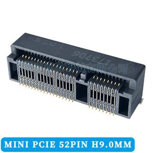 MINI PCI连接器插座52PIN 9.0高贴片式品质稳定交期快