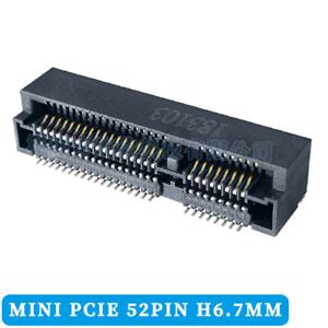 PCI插槽3G/4G/5G网卡专用MINI PCIE 52PIN H6.7MM