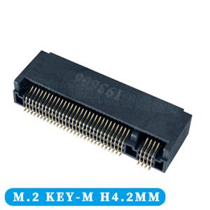 MINI PCI-E座子 M.2硬盘插座KEY-M型H4.2MM NGFF连接器