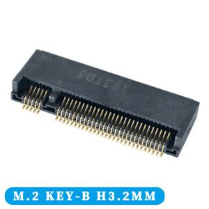NGFF硬盘接口M.2 KEY-B型67PIN高3.2H PCI连接器终端产品网络插槽