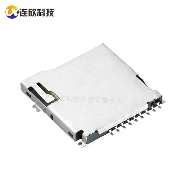 TF外焊卡座自弹式  XDFP-0090-012