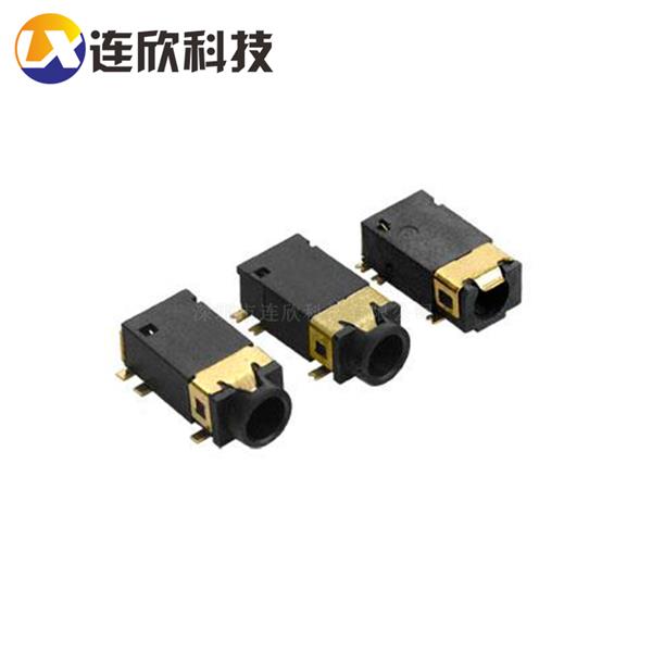 耳机座3.5mm PJ-342 6脚贴片镀金 双柱  XDJK-0354-060