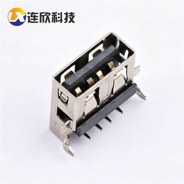 USB 2.0AF 沉板板上4.9H无卷边 XUBF-0523-0449