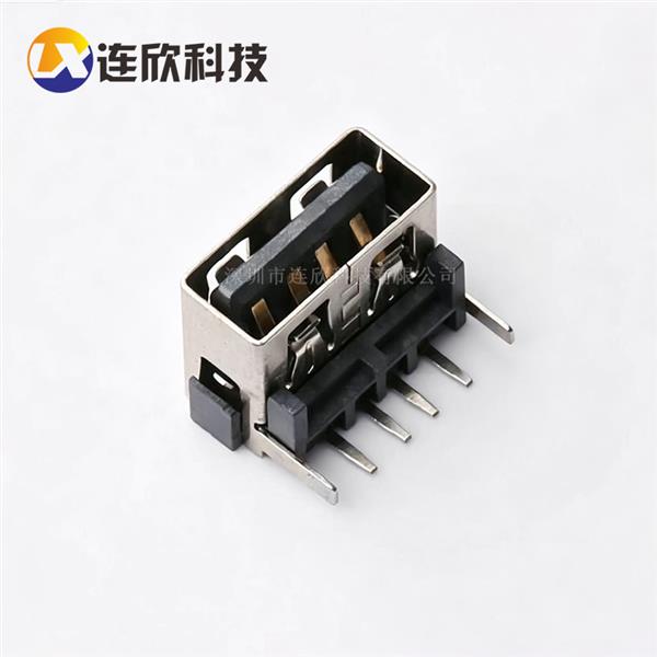 USB 2.0 AF 10.0-7.8H 卧式插板式无边  XUBF-0241-0780